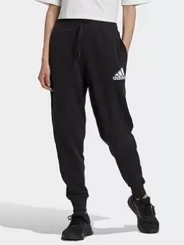 Image of adidas Essentials Multi-colored Logo Joggers, Black, Size L, Women
