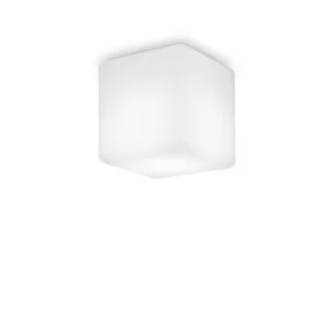 Image of Luna 1 Light Square Surface Mounted Downlight White IP44
