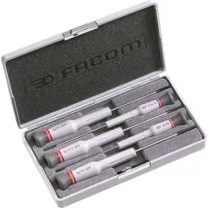Image of Facom AEF.J2 Micro Tech 5 Piece Precision Slotted Screwdriver Set