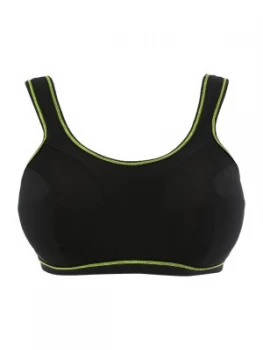 Image of Freya Force crop top soft cup sports bra Black