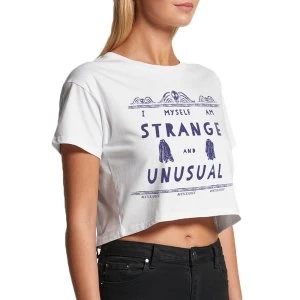 Image of Beetlejuice - St And Unusual Womens Medium Crop Top - White