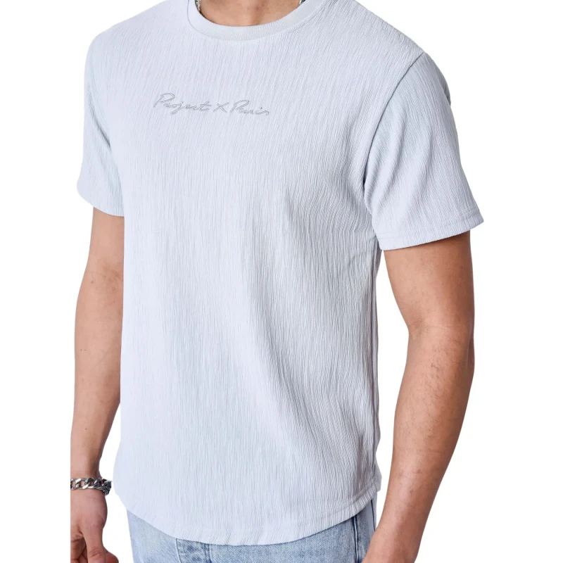 Image of Project X Paris Elegant signature T-Shirt Project X Paris Bleu Male L