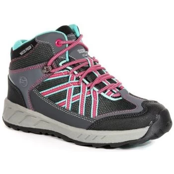 Image of Regatta SAMARIS Mid Boots boys's Childrens Shoes (High-top Trainers) in Grey