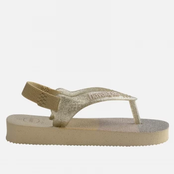 Image of Havaianas Toddlers Palette Glow Flip Flops - Sand - UK 6 Toddler