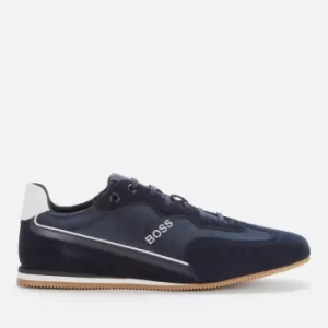 Image of Hugo Boss Rusham Low Profile Trainers Blue Size 8 Men