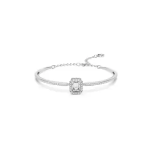 Image of Millenia Octagon Cut White Rhodium Plated Bangle 5638494