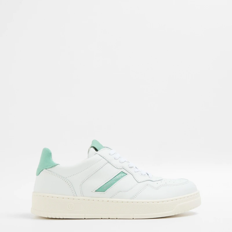 Image of Valentino Womens Apollo Low-Top Trainers White/Green female 3.5 (36)