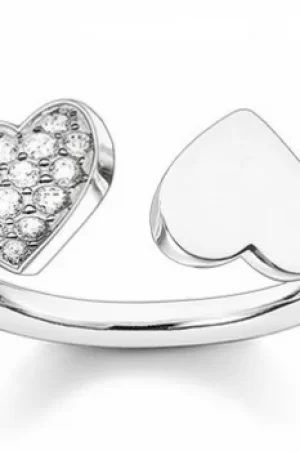 Image of Ladies Thomas Sabo Sterling Silver Size K.5 Ring TR2082-051-14-50