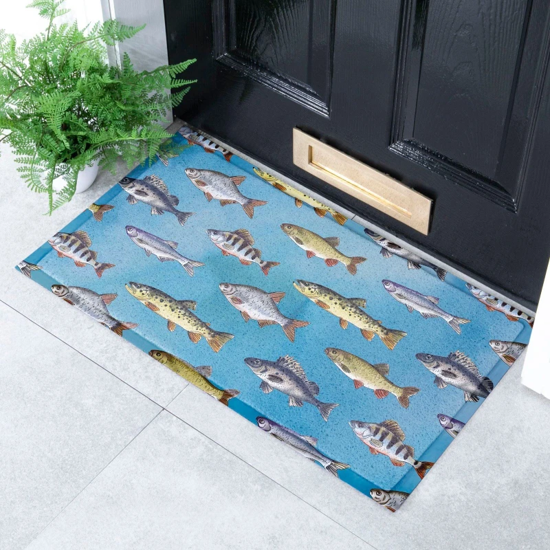 Image of Native Natural Multi Fishes Indoor & Outdoor Doormat (70 X 40Cm)