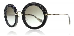 Image of Miu Miu MU08RS Sunglasses Black 1AB0A7 49mm