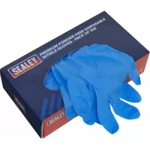 Image of Loops - 100 pack Premium Disposable Nitrile Gloves - Large - Powder Free - Durable