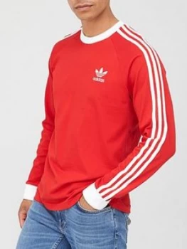 Image of adidas Originals 3-Stripe Long Sleeve T-Shirt