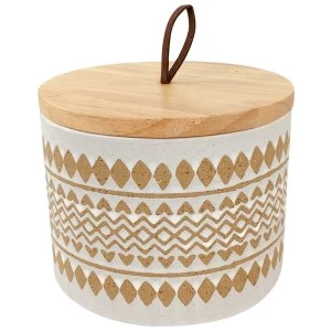 Image of Zig Zag Pot With Lid