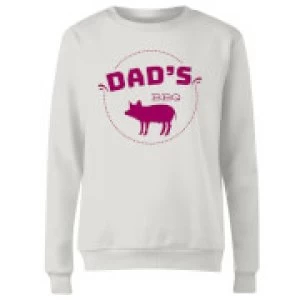 Image of Dads BBQ Womens Sweatshirt - White - 3XL