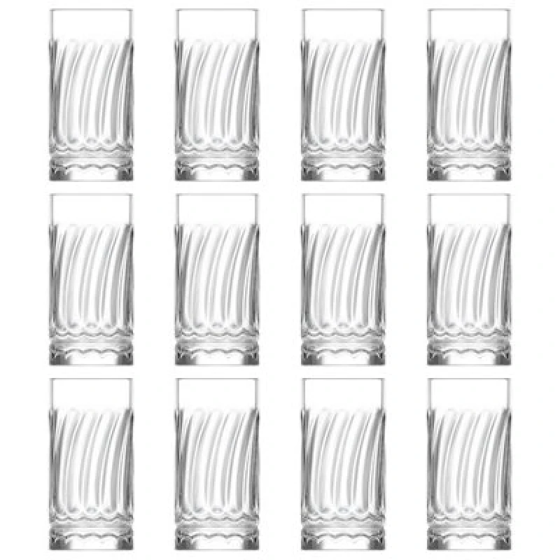 Image of Lav Wave Highball Glasses - 390Ml - Pack Of 12