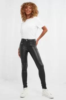 Image of Rocker Chick Faux Leather Trousers