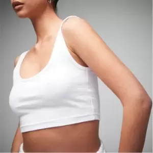 Image of Missguided Basic Scoop Neck Jersey Bralet - White