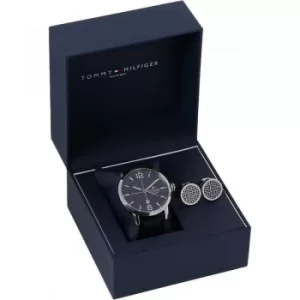 Image of Mens Tommy Hilfiger Cufflink Gift Set Watch