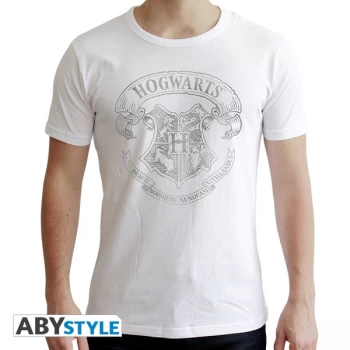 Image of Harry Potter - Hogwarts Men' Medium T-Shirt - White