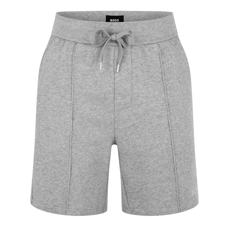 Image of Boss Mens Ticino Cotton Fleece Jogger Shorts Grey male 2XL