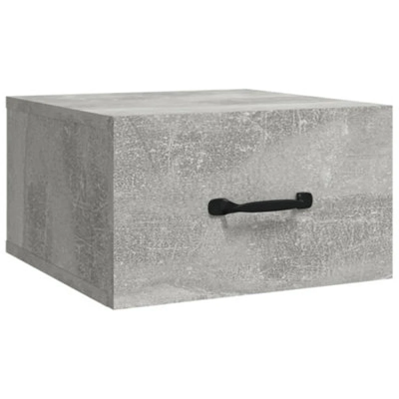 Image of VIDAXL Wall-mounted Bedside Cabinet Concrete Grey 35x35x20cm Vidaxl 8720287083382