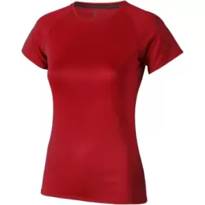 Image of Elevate Womens/Ladies Niagara Short Sleeve T-Shirt (L) (Red)