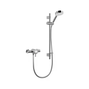 Image of Mira Element Ev Single-Spray Pattern Wall-Mounted Chrome Effect Thermostatic Shower