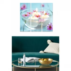 Image of MDF19025241 Multicolor Decorative MDF Painting (3 Pieces)