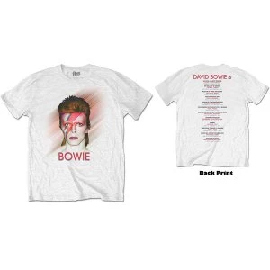 Image of David Bowie - Bowie Is Unisex Medium T-Shirt - White