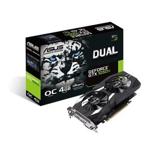 Image of Asus Dual GeForce GTX1050Ti 4GB GDDR5 Graphics Card