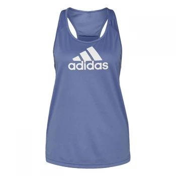 Image of adidas AEROREADY Designed 2 Move Logo Sport Tank Top Wome - Orbit Violet / White