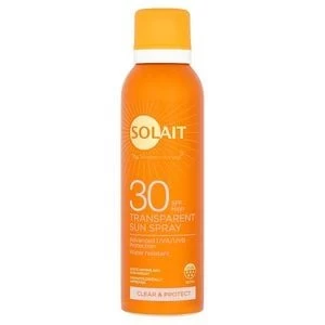 Image of Solait SPF30 Clear and Protect Transparent Sun Spray
