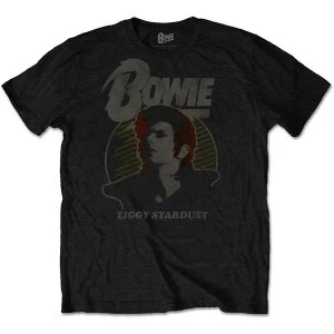 Image of David Bowie - Vintage Ziggy Unisex Medium T-Shirt - Black