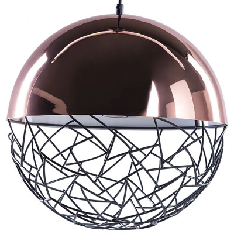 Image of Beliani Pendant Lamp Padma Metal Copper