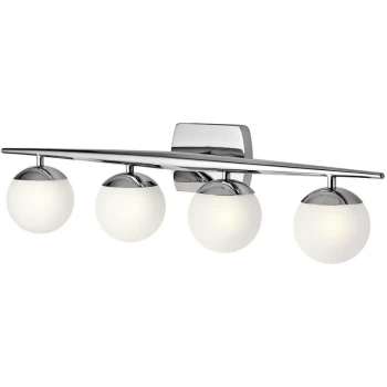 Image of Elstead - Jasper - 4 Light Bathroom Wall Light Polished Chrome IP44, G9