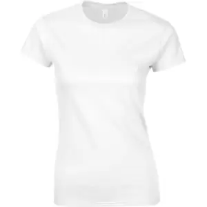 Image of Gildan Ladies Soft Style Short Sleeve T-Shirt (M) (White)