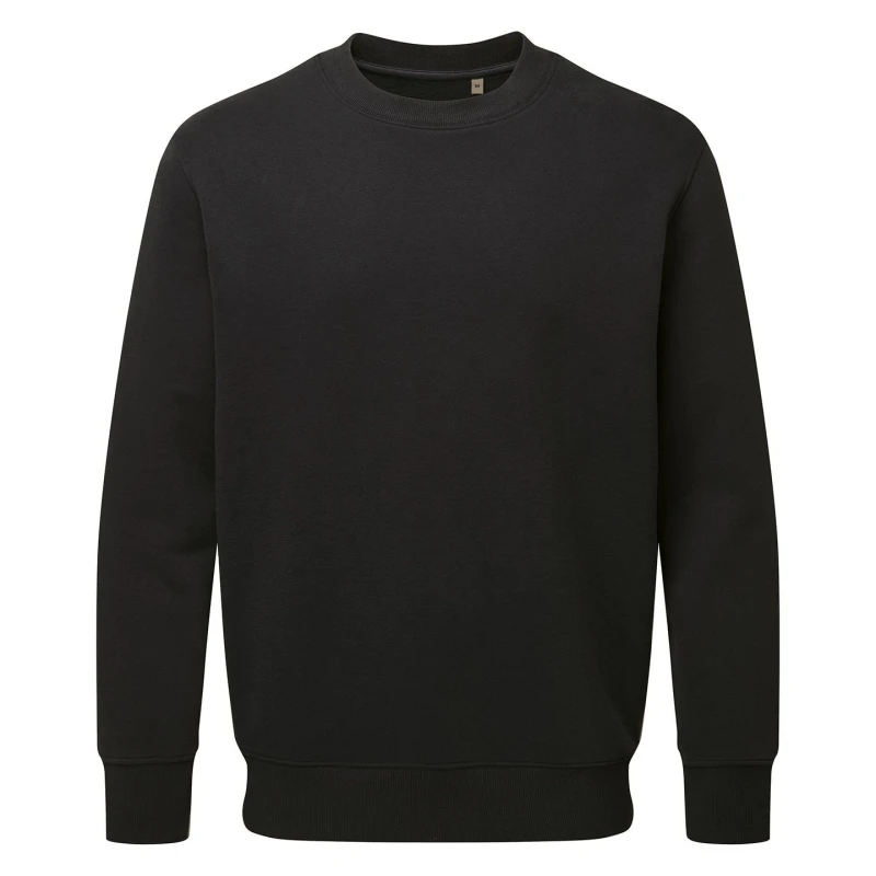 Image of Anthem Mens Plain Sweatshirt in Black Size: XS Black Male XS