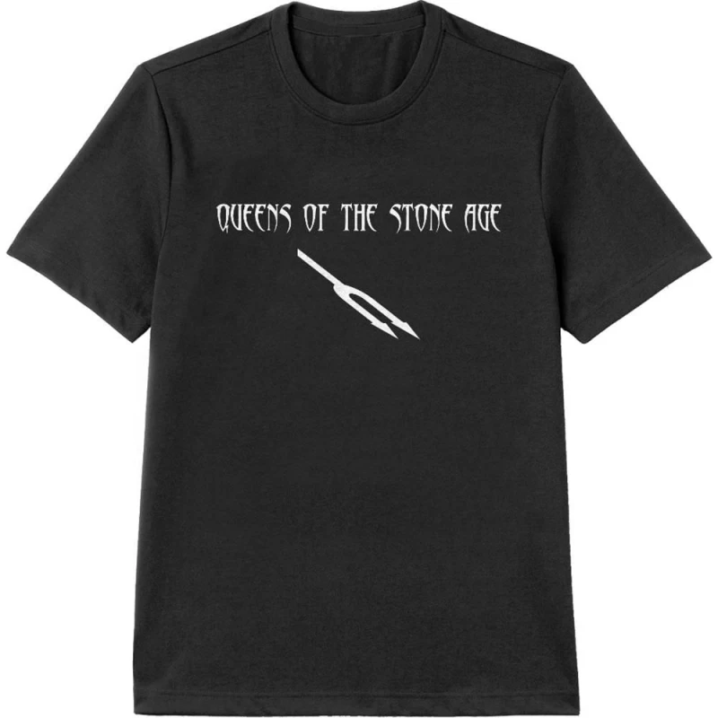 Image of Queens Of The Stone Age Queens Of The Stone Age Men Deaf Songs Cotton T-Shirt in Black Size: Medium Black M Male 5063425256662