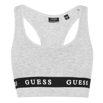Image of Guess Core Stripe Logo Bra - Grey