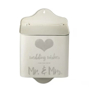 Image of Metal Wedding Wishes Box By Heaven Sends