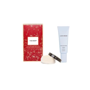Image of Laura Mercier First Impression Pure Canvas Primer - Hydrating & Translucent Loose Setting Powder Set - Multi
