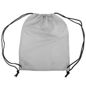 Image of Shugon Stafford Plain Drawstring Tote Bag - 13 Litres (One Size) (Silver Grey)