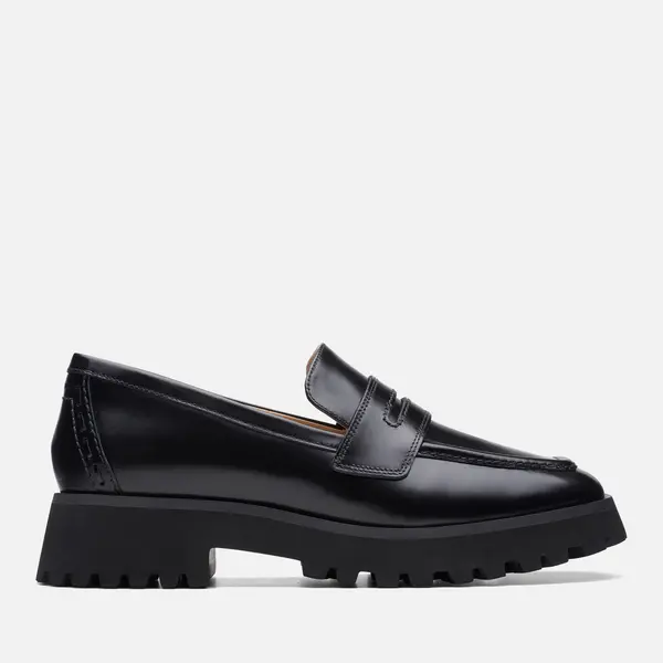 Image of Clarks Womens Stayso Edge Leather Loafers - UK 3