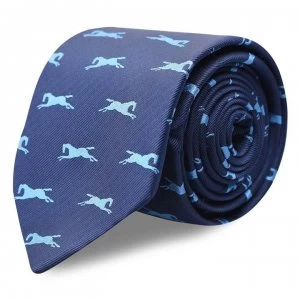 Image of Shires Show Tie - Navy/Blue Pony