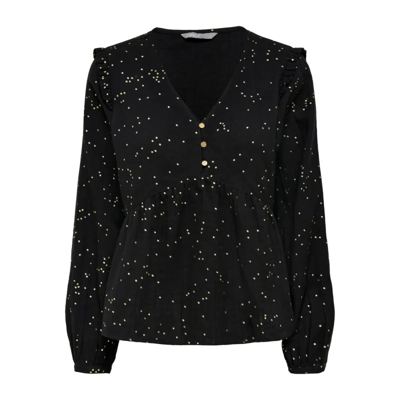 Image of Only Womens long sleeve T-Shirt Only onllucaill Noir Female XS