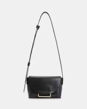 Image of AllSaints Francine Leather Crossbody Bag