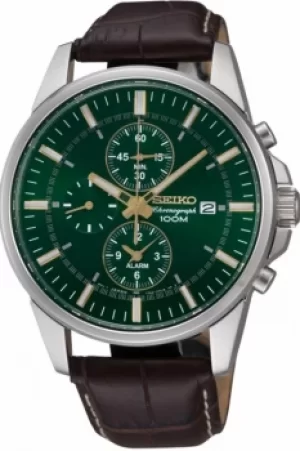 Image of Mens Seiko Alarm Chronograph Watch SNAF09P1