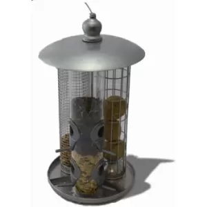 Image of King Fisher - Deluxe Hanging 3 in 1 Suet Fat Ball, Seed & Nut Wild Bird Feeder