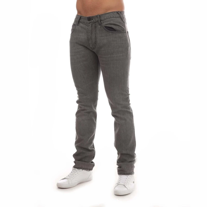 Image of Armani J45 Regular-Fit Jeans - Blue Blue 29L