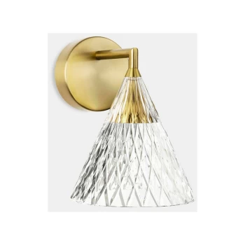 Image of Leds-c4 Lighting - LEDS C4 Veneto LED Glass Dome Shade Gold IP20 6.7W 2700K